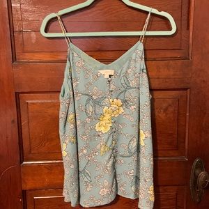Floral thank top